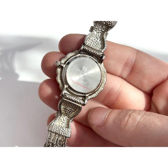 Art Deco Mayfair Silver T Stretch Ladies Vintage Wristwatch - 25mm - WORKS! - Picture 6 of 11